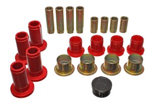 Dodge Ram 1500 Control Arm Bushing Set - Front - Energy Suspension - Hyper-Flex Polyurethane - Red - `94-`01